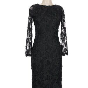 Xscape Black Lace Cocktail Dress